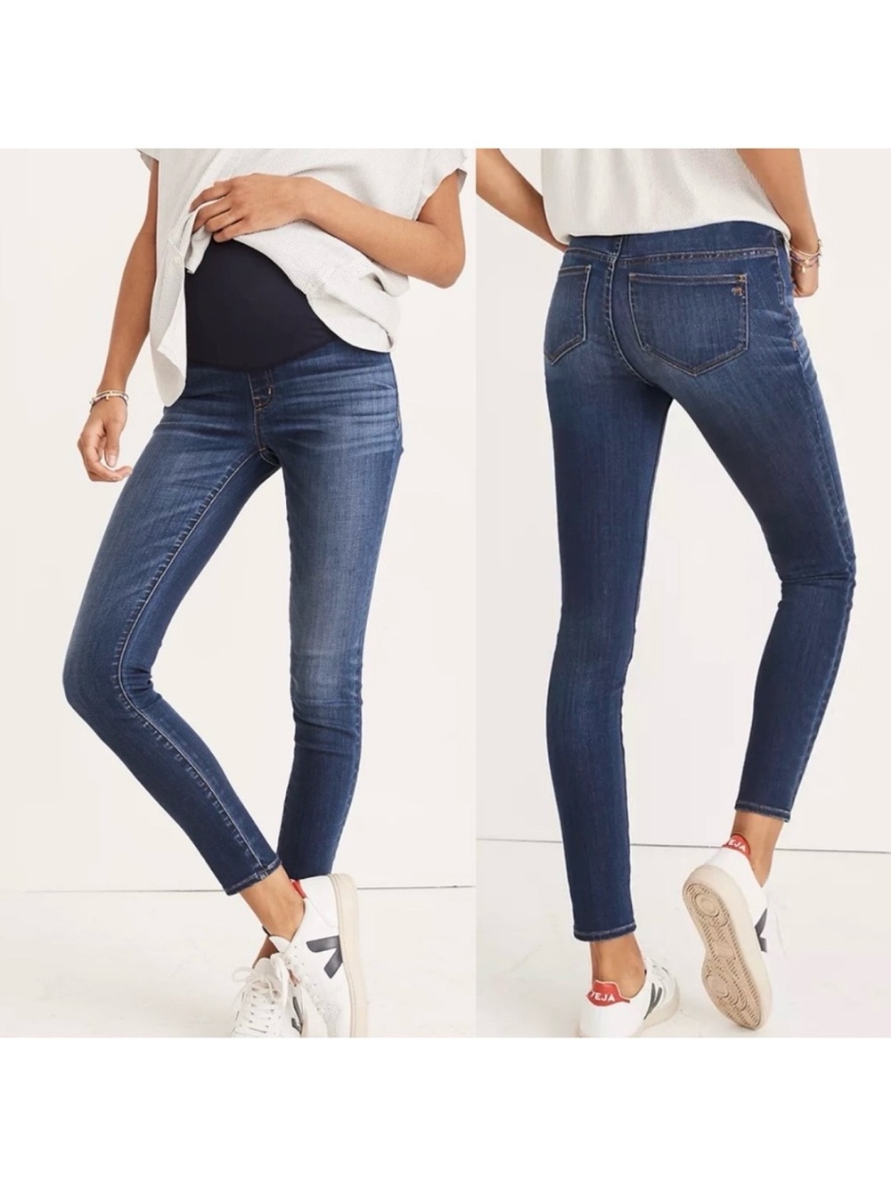 Madewell Maternity Over The Belly Skinny Jean: Danny Wash - Tencel Denim Edition